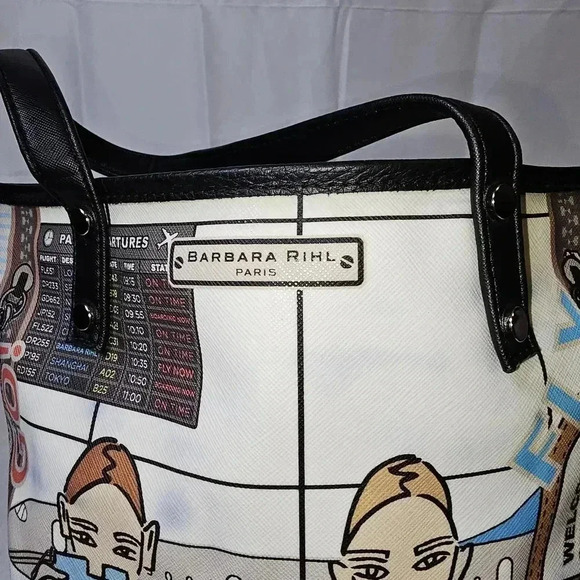 Barbara Rihl Paris Multicolred‎ Tote Bag - Picture 3 of 16